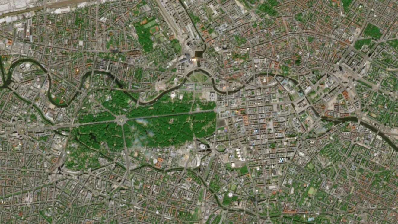 Satellitenbild von Berlin