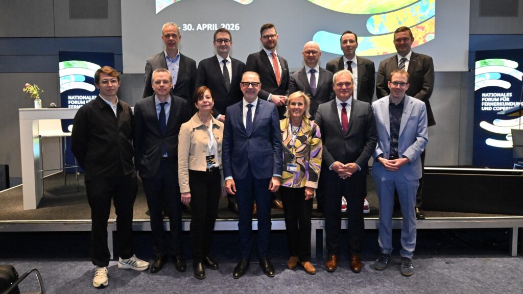 Foto von der Eröffnung des Nationalen Forums für Fernerkundung und Copernicus 2026