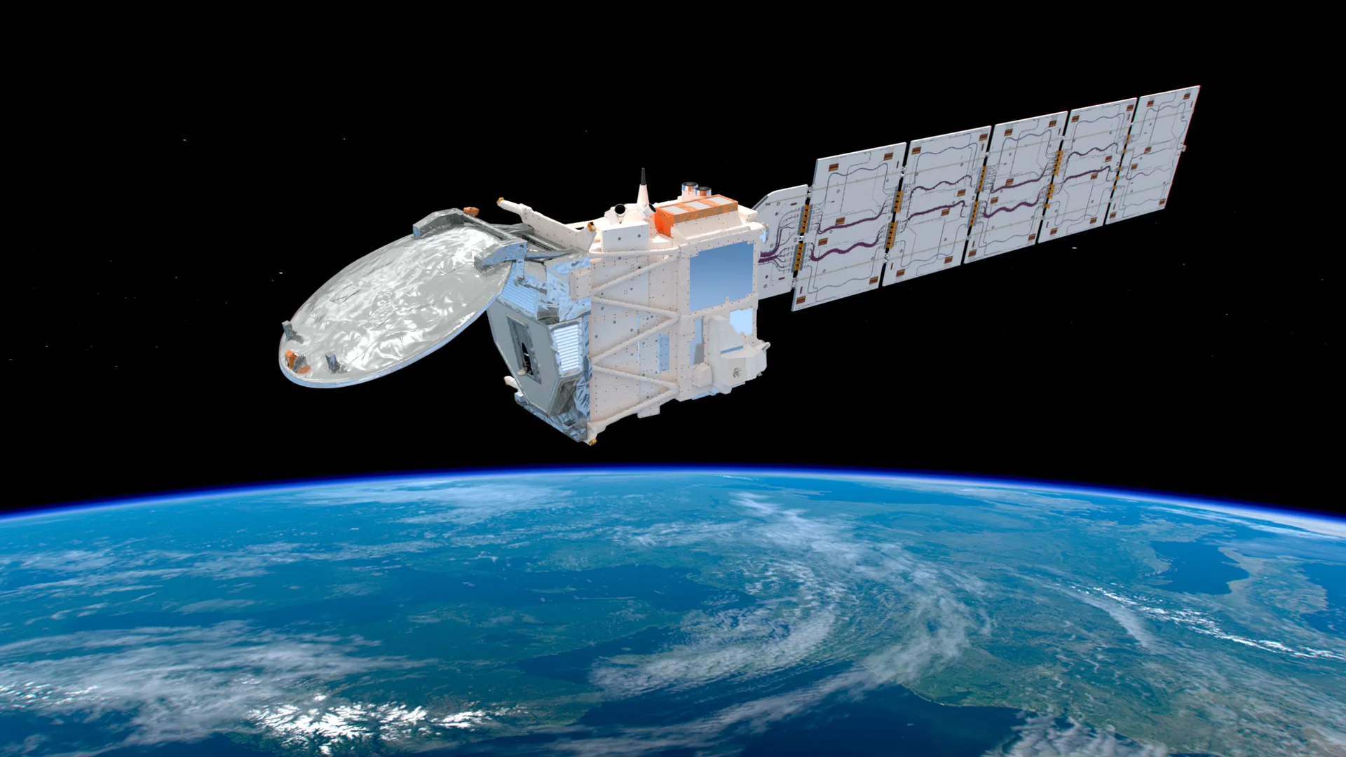 Visualisierung Satellit EarthCARE