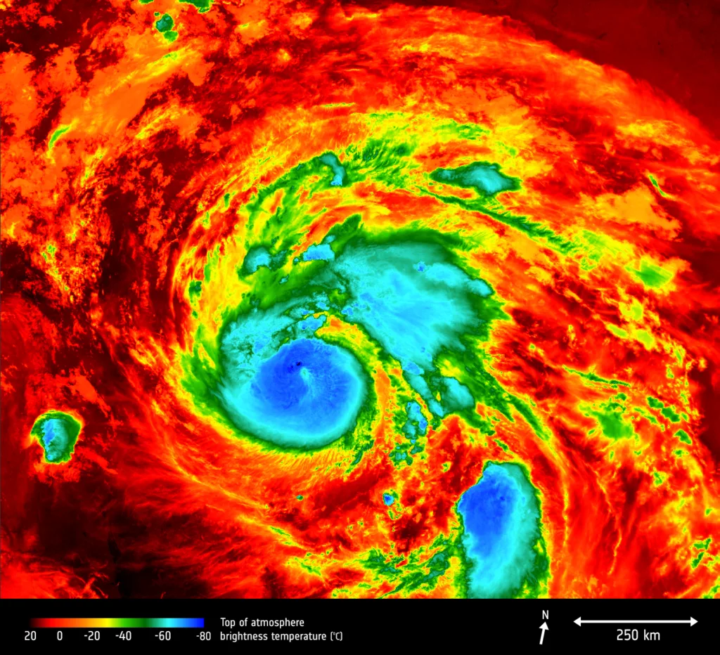 Satellitenbild Hurricane Harvey