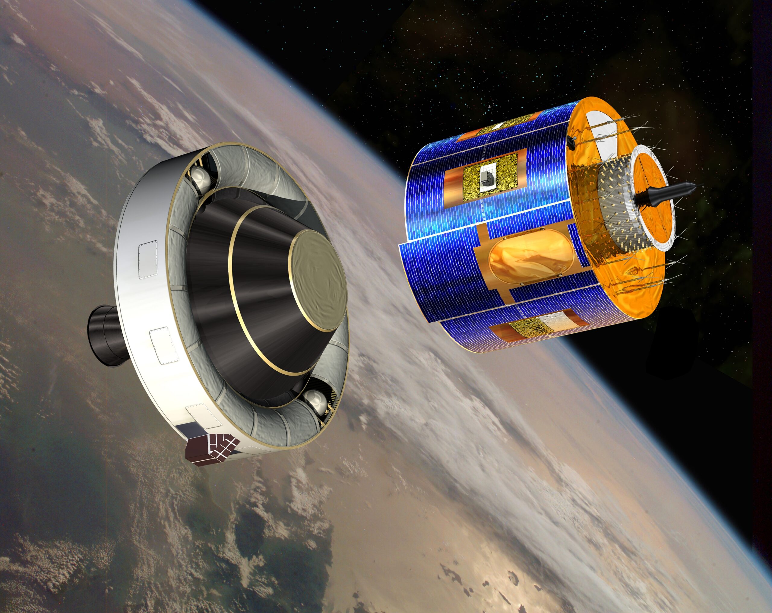 Visualisierung Satellit Meteosat Second Generation