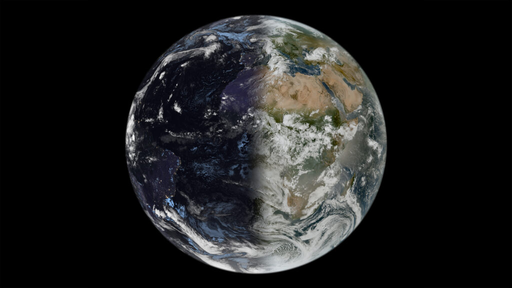 Satellitenbild der Erde