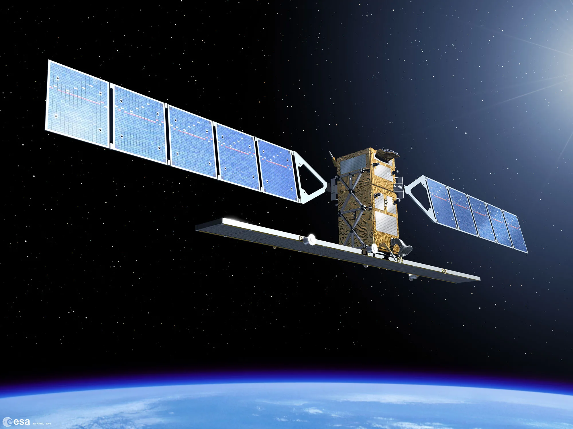Visualisierung Satellit Sentinel-1