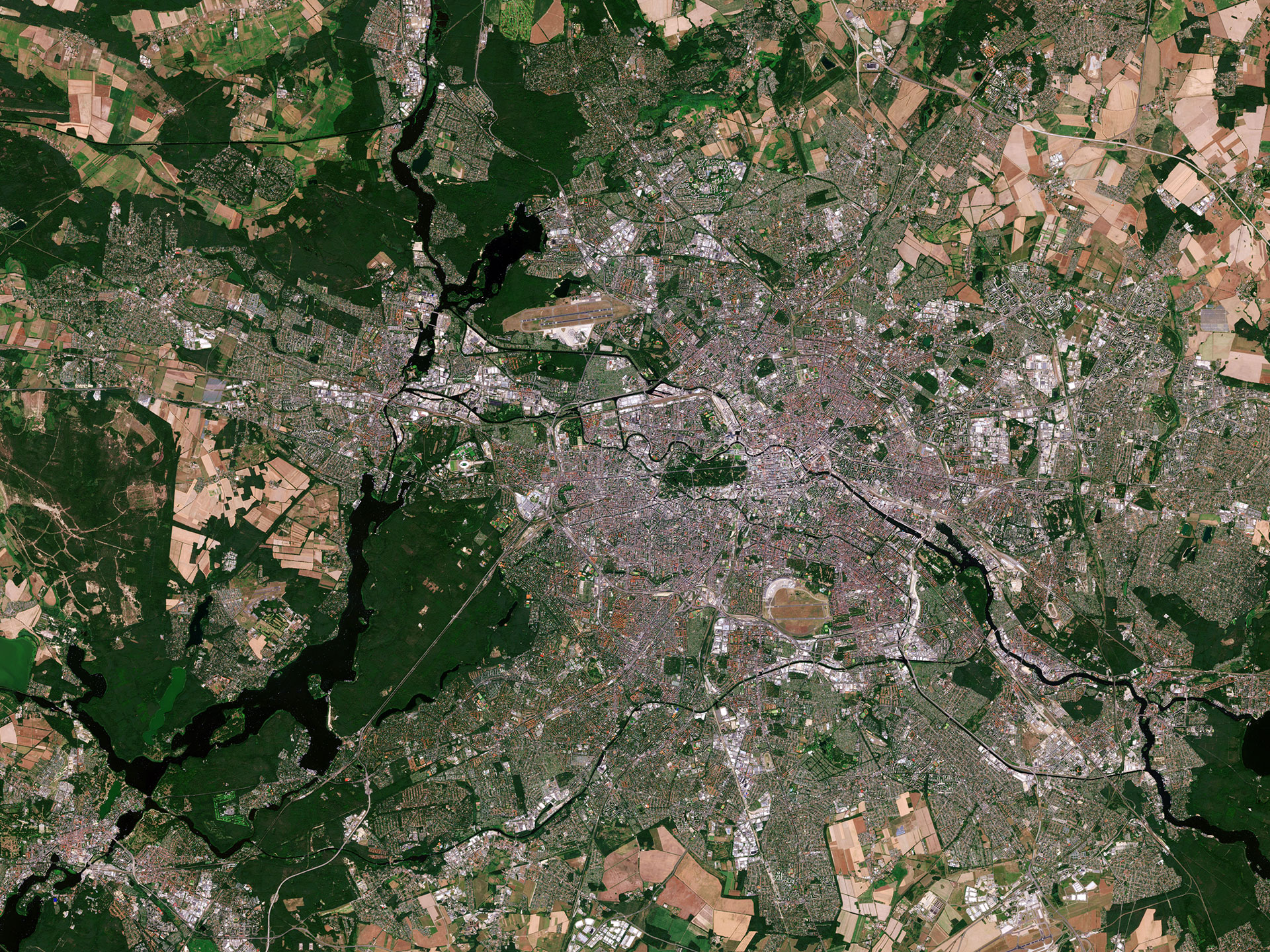 Satellitenbild von Berlin