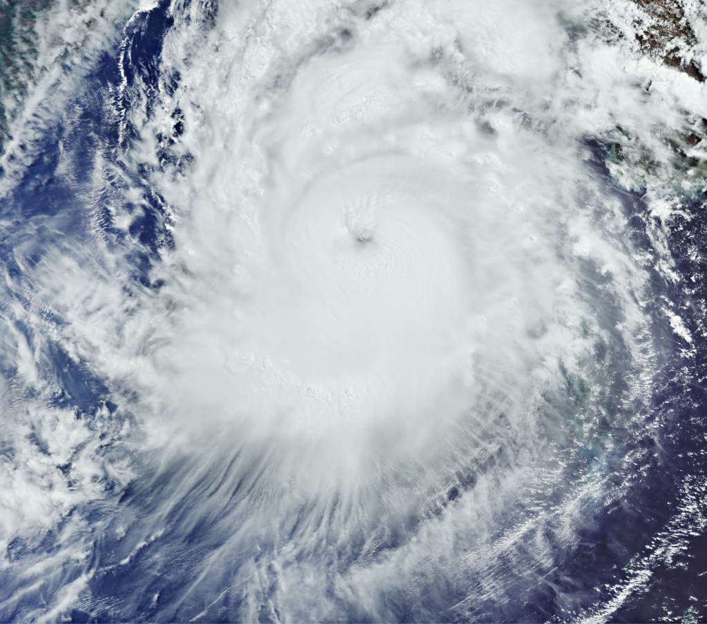 Satellitenbildaufnahme von Zyklon Mocha