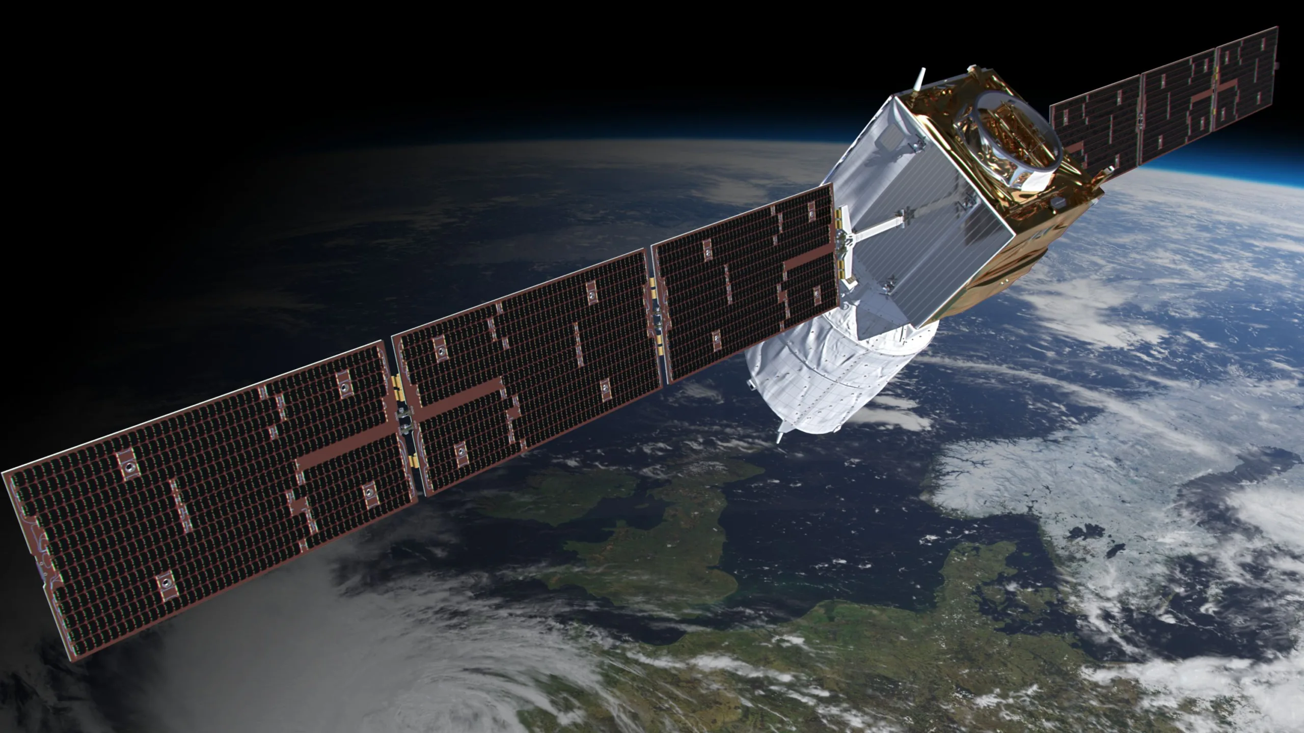 Visualisierung Satellit Aeolus