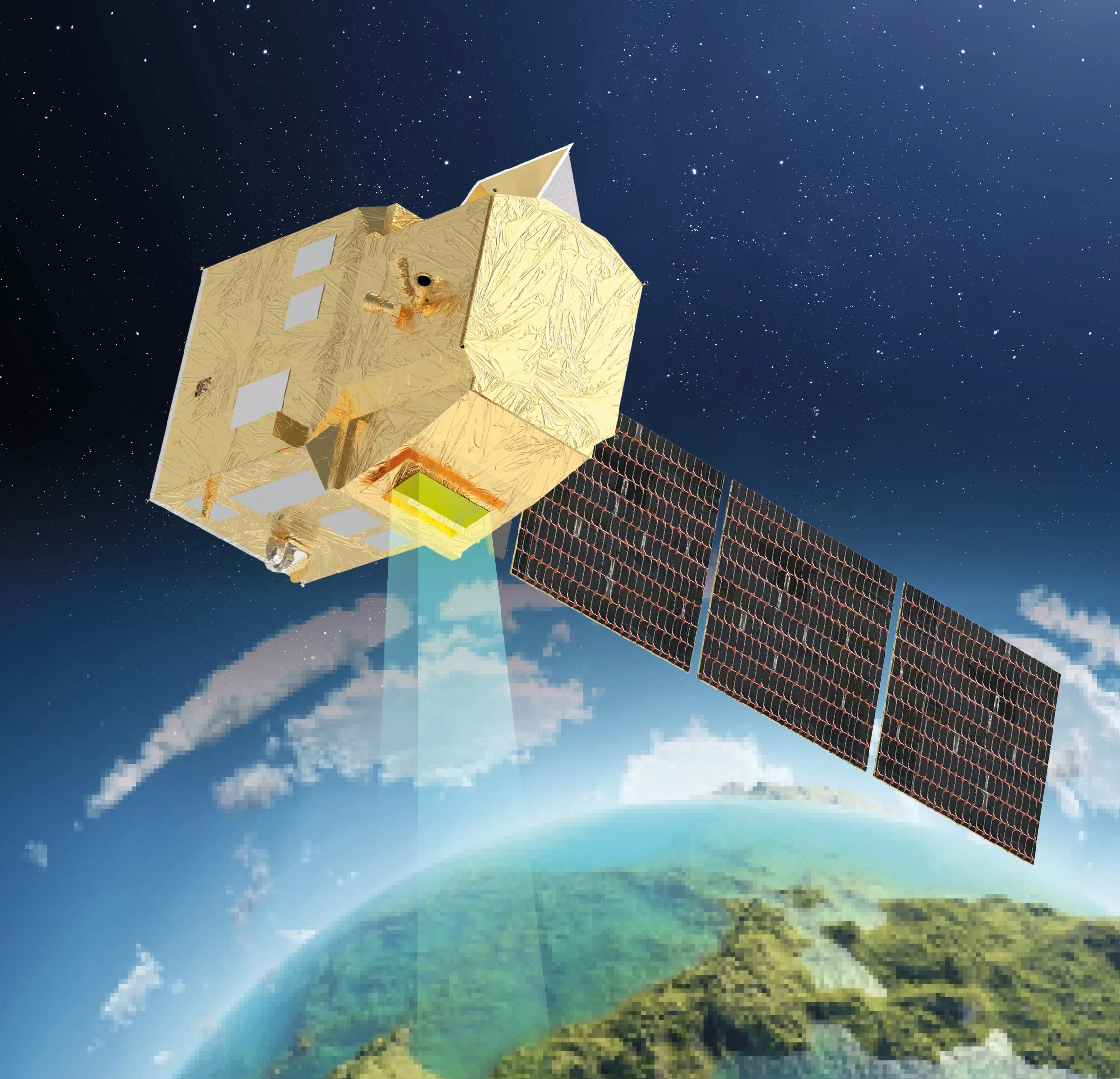 Visualisierung Satellit CHIME