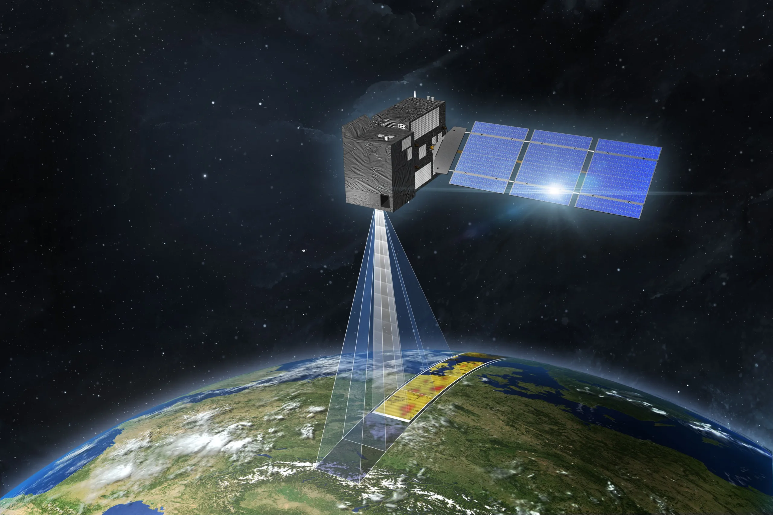Visualisierung Satellit CO2