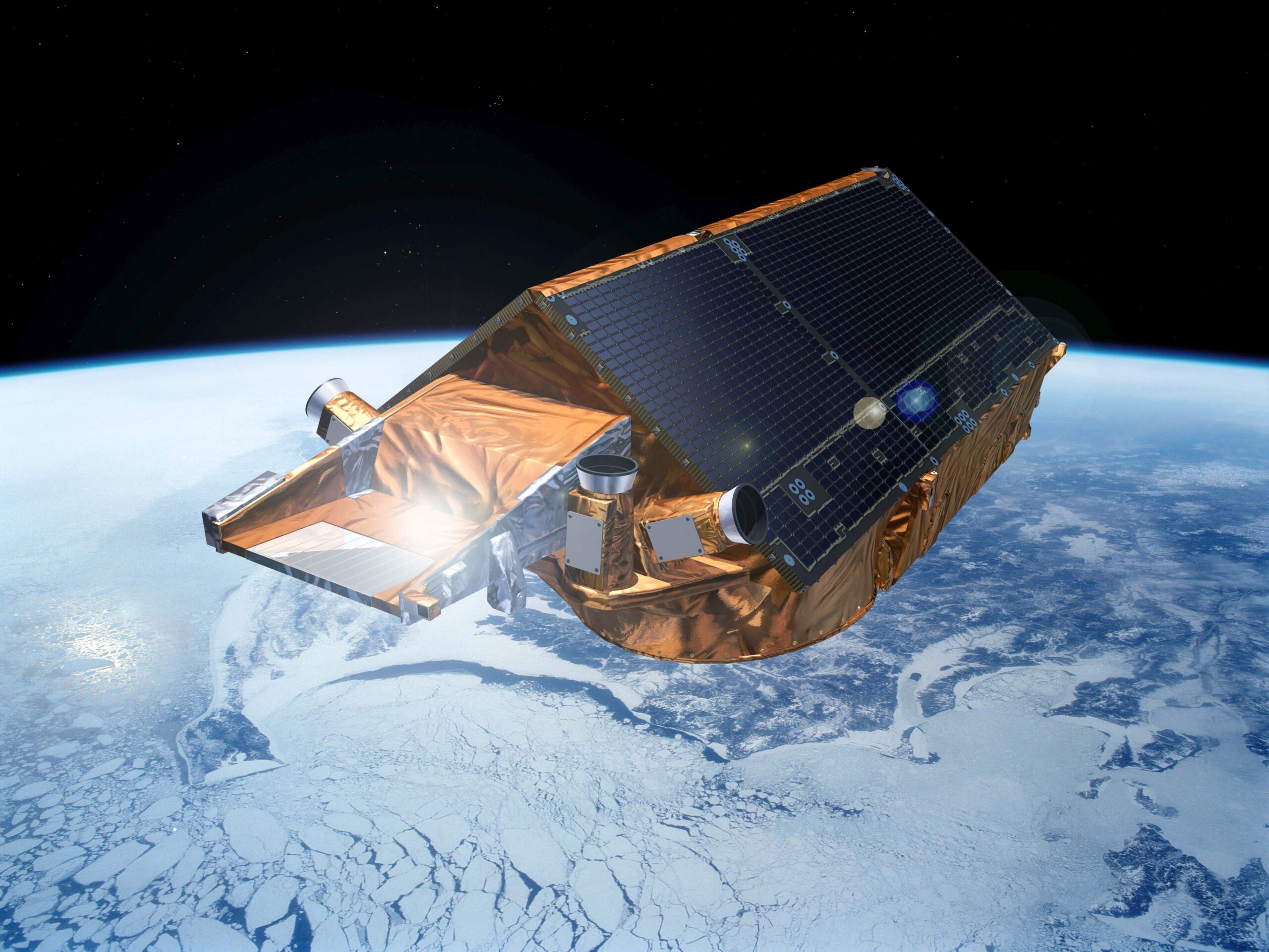 Visualisierung Satellit CryoSat