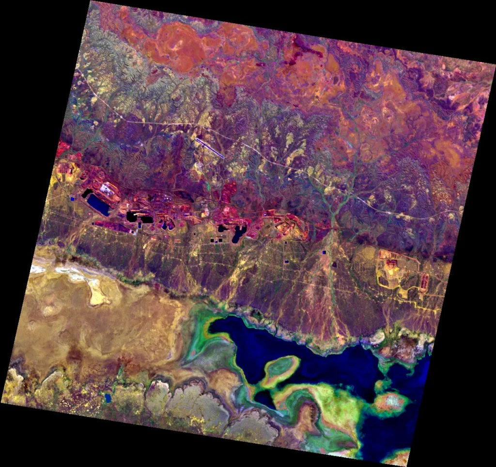 Satellitenbild von Westaustralien