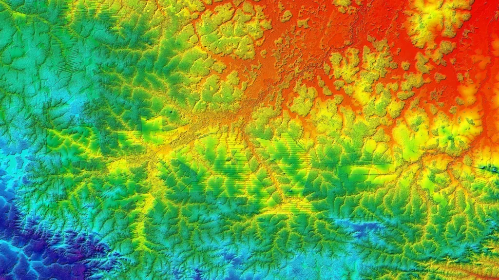 Höhenmodell Regenwald Bolivien