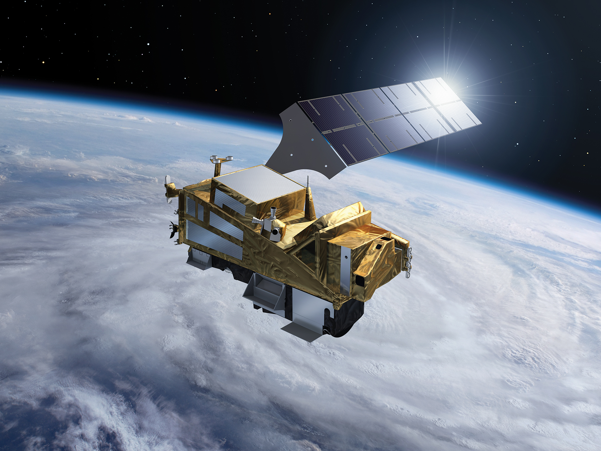 Visualisierung Satellit Sentinel-5