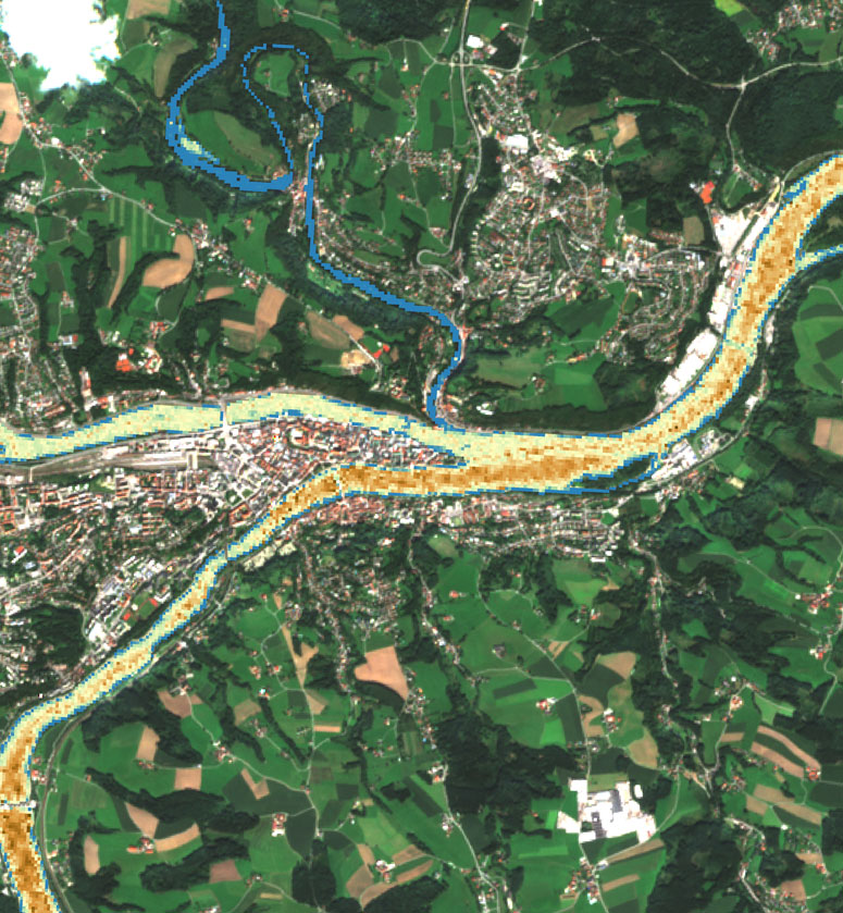 Credit: ESA, Copernicus Sentinel-2 (2023),  BfG 