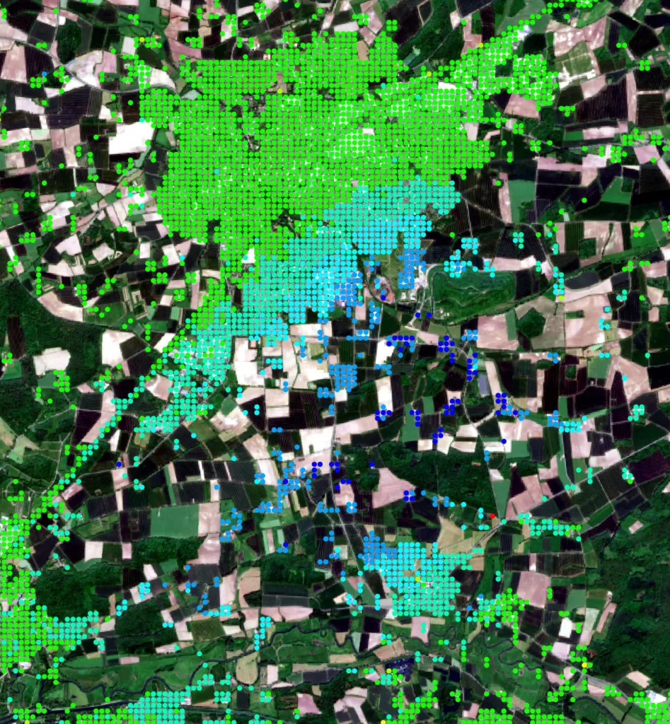 Visualisierung der Bodenbewegung in Ahlen