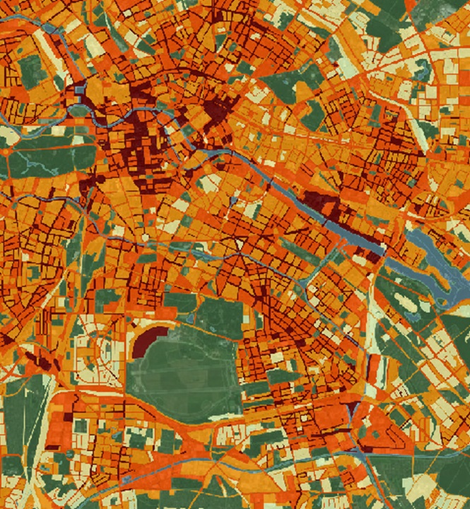 Credit: Klimaanalysekarte 2022 des  Umweltatlas I Datenlizenz Deutschland - Zero - Version 2.0,  Copernicus Sentinel-2  (2024)