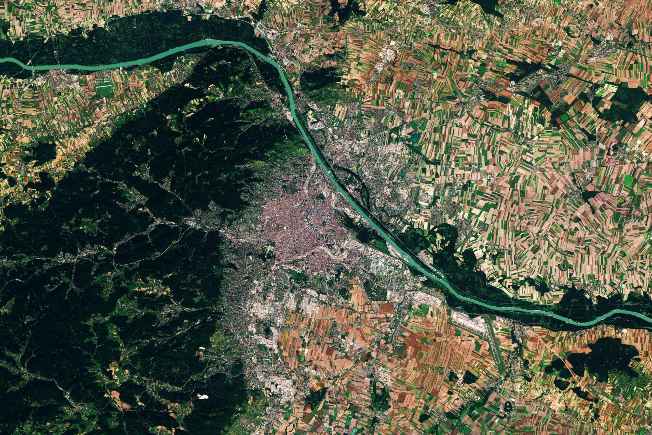 Satellitenbild von Wien